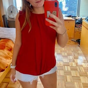 Pink Sleeveless Blouse